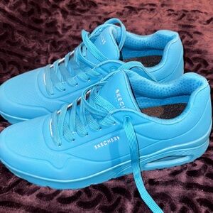 Skechers Bright Blue Casual Sneakers